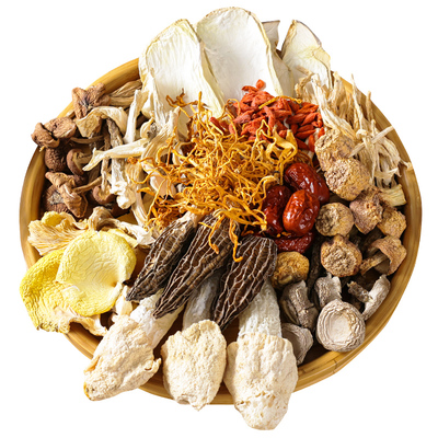 七彩菌汤包云南特产煲鸡汤