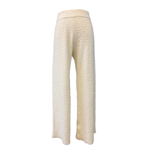 【软软糯糯奶昔白】 羊绒高腰直筒裤女针织阔腿裤宽松拖地裤秋冬