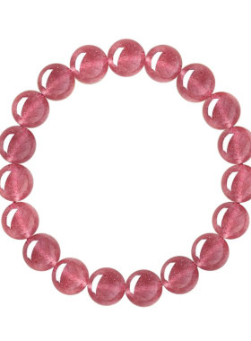 【已祝福】普陀山天然草莓晶手串