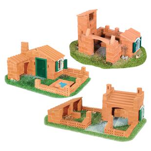 德国teifoc贝多芬别墅3合1泥瓦匠儿童手工diy小屋盖房子砌墙玩具