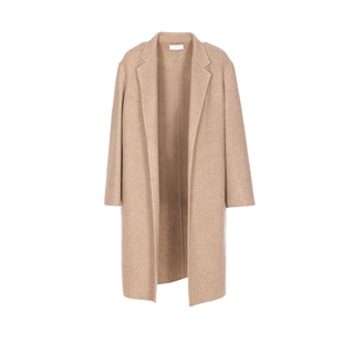 THE ROW 女士fedra米色无扣羊绒混纺大衣 2025秋冬新款意大利代购