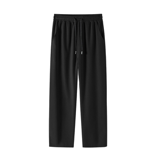 GV真维斯冰丝裤子男款2025夏季新款休闲宽松直筒裤男速干运动裤C