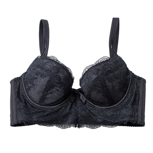 MsKKay大杯内衣女收副乳调整型文胸大码上托防下垂薄开叉下摆设计