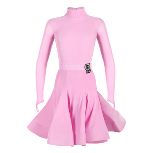 Dancebaby拉丁舞服2025新款表演服女童比赛规定服丝绒套装DAS772