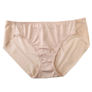出口外贸原单光滑柔软速干夏季百搭肤色无痕简约光面女士中腰内裤
