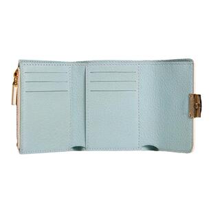 聚变手工皮具高端定制珍珠鱼皮女式三折金属扣真皮复古短钱包钱夹