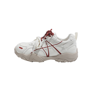 真皮~骄屿内增高芭蕾德训鞋女2026春新款厚底休闲运动复古阿甘鞋