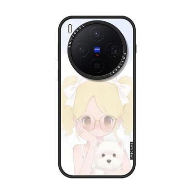 SMYIDEAL思茉伊适用oppofindx9ultra手机壳vivox300pro磁吸新款200promimi绒犬女孩x300不会撞壳少女风findx8