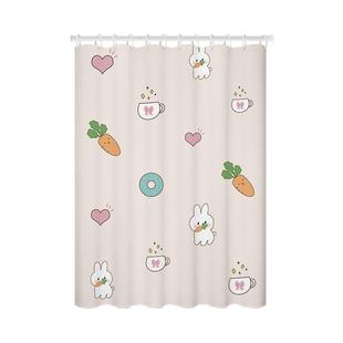 心门卫生间窗帘防走光防水布厕所窗户专用免打孔浴室洗澡遮挡帘