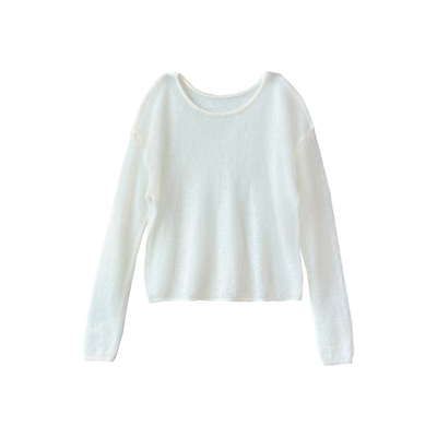 软糯到心坎！~马海毛宽松针织衫