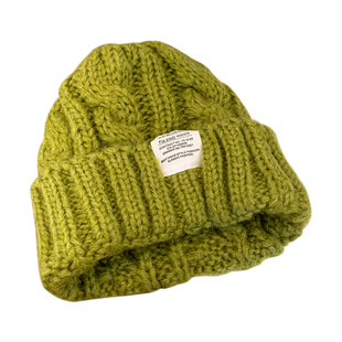 绿色毛线帽女秋冬季韩版显脸小百搭针织帽大头围宽松保暖护耳帽子