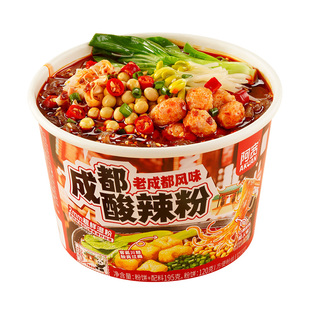 阿宽老成都酸辣粉桶装免煮冲泡即食方便速食粉丝宿舍夜宵囤货美食