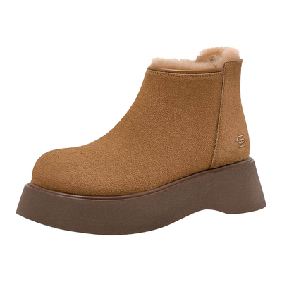 星期六时尚百搭厚底毛绒里雪地靴