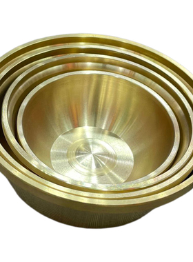 实心加厚10cm纯黄铜碗铜筷子小号