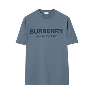 自营Burberry博柏利经典Logo字母印花圆领时尚短袖T恤春季新款