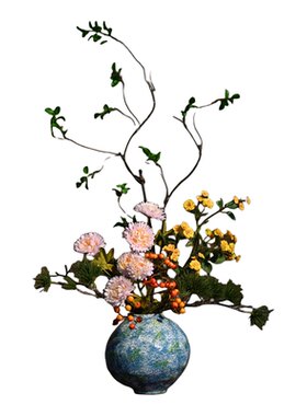 新中式陶瓷花瓶宋韵花艺高端桌面