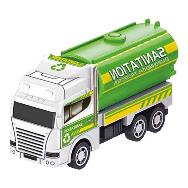 城市环卫车儿童玩具车惯性回力小汽车工程车益智创意迷你惯性小车
