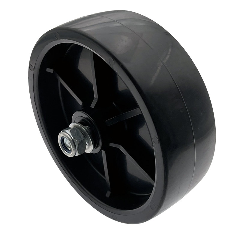 新款直销拖挂房车美式手摇拖车千斤顶维修用轮子支撑轮房车驻车升