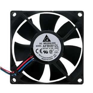 Delta台达全新AFB0812L 8CM 8025 12V 0.12A CPU机箱电源电脑风扇