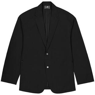 New Balance Grey官方正品男冬简约修身翻领西装梭织外套AMJ45030