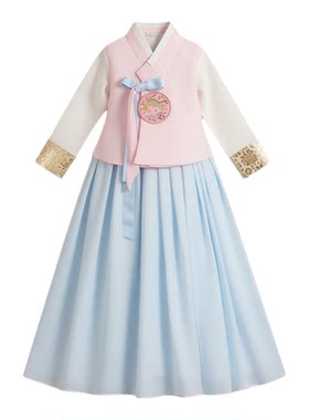 女童朝鲜族韩服宫廷舞蹈演出服