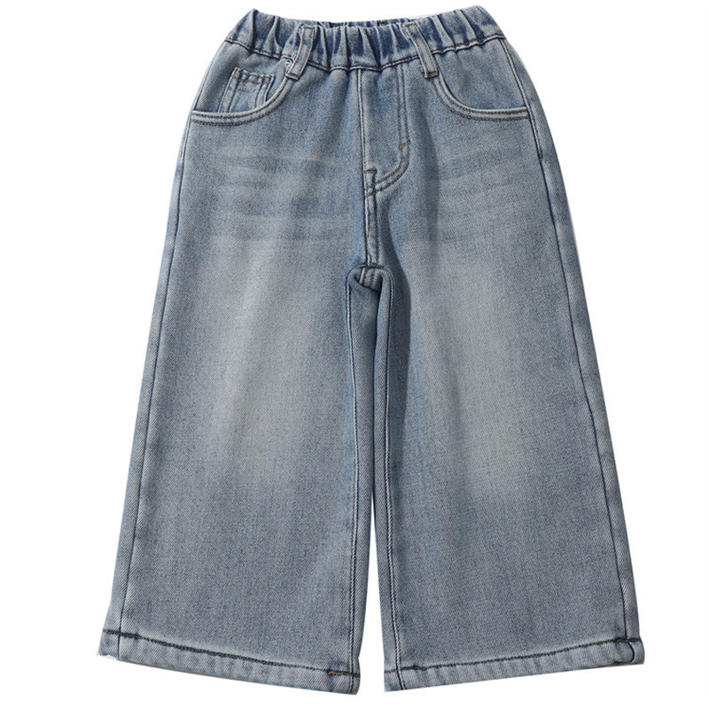 加绒版牛仔裤女童秋冬新品