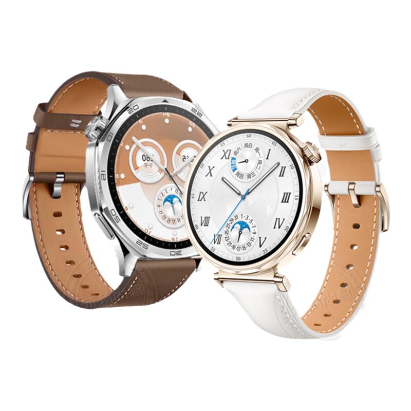 适用华为GT5手表带watchgt6同款watch5按压拆真皮快拆腕表带GT4运动智能GT3pro男女士高级watch4pro秋冬透气