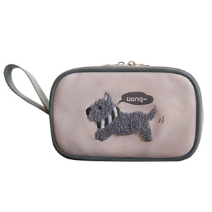 美卡瑞笔袋大容量笔袋男女孩高级感设计2025年新款初中生铅笔盒高中女生高颜值简约ins风文具盒可爱猫狗组合