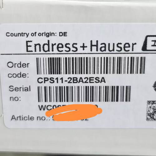 议价EH恩德斯豪斯CPS11-2BA2ESA电极，全新原厂，其他型号谘询