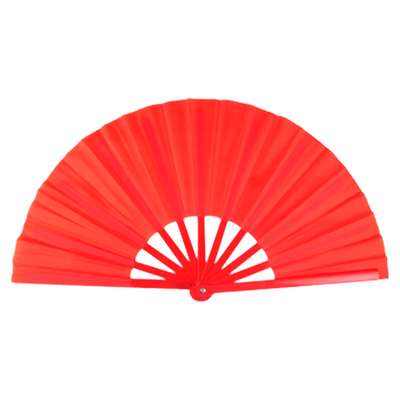 太极功夫扇响扇中国风折扇雪龙吟舞蹈扇双面红扇子儿童武术表演扇