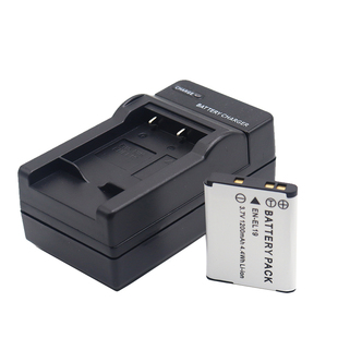 EN-EL19电池 适用于尼康S6900 S7000 S100 A100 S2500 S2600 S3100 S3300 S4300 S6500 S6600 数码相机充电器