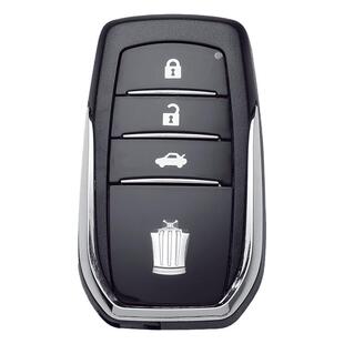 适用丰田霸道酷路泽凯美瑞皇冠RAV4车钥匙替换智能遥控器外壳改装