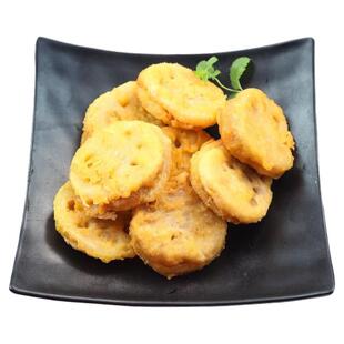 荷仙藕夹半成品藕合荠菜馅香酥脆爽油炸速冻莲藕合快手菜扬州特产
