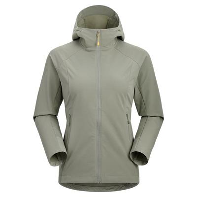 KAILAS凯乐石连帽软壳衣防风防泼水弹力户外徒步运动外套女款