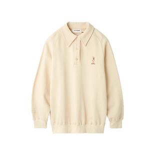 LILY BROWN春夏款LILY BEAR棉质翻领套头卫衣LWCT251067