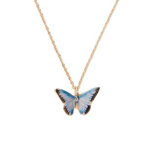 【管乐同款】Fable锁骨项链高级设计感彩色蓝蝴蝶百搭礼物送女友
