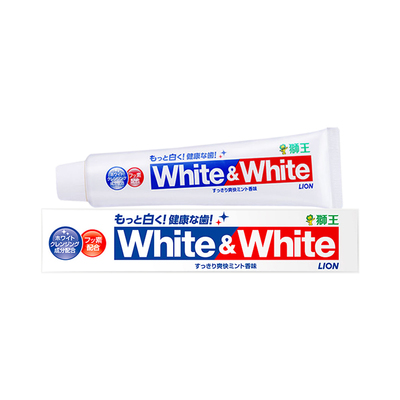 日本LION狮王含氟美白牙膏