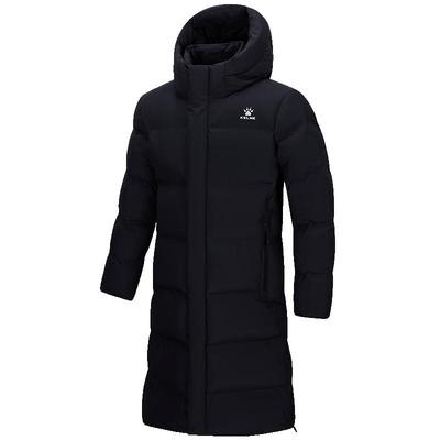 卡尔美过膝长款羽绒服男款冬季