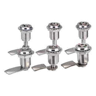 MS816伸缩拉紧锁一字三角四角不锈钢转舌锁配电箱火车垃圾箱钥匙