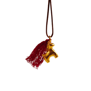 故宫文创三彩马红运流苏马上有钱花项链首饰礼盒女生生日新年送礼