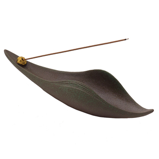 陶瓷仿古线香插家用室内熏香器茶道意境插香底座香道上香焚香托盘