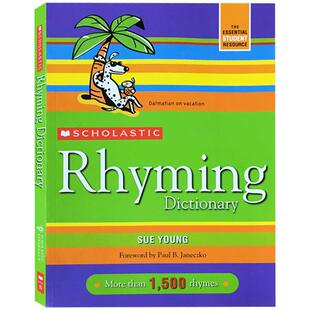 英文原版Scholastic Rhyming Dictionary学乐儿童启蒙押韵词典9-10-11-12岁学习单词汇亲子教育英语廖彩杏推荐书单1500多种韵