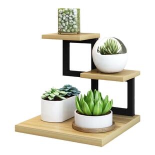 多肉花架桌面多层置物架阳台飘窗植物架子电视柜上两侧创意装饰件