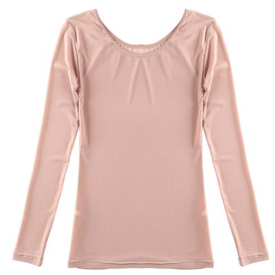 超薄内搭小衫网纱女韩版长袖透视