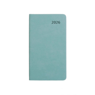 2026年月计划本日式手帐商务办公小本子A6便携记事本48K笔记本薄款日历本小号日程本工作小秘书清新效率手册