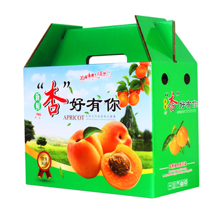 10斤杏子专用礼品盒包装盒5斤黄杏通用应季水果纸箱空纸盒子批发
