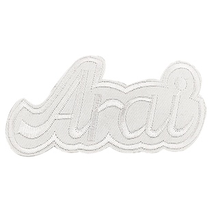 自粘白色刺绣贴纯色字母补丁贴花朵布贴衣服羽绒服裤子补破洞贴花