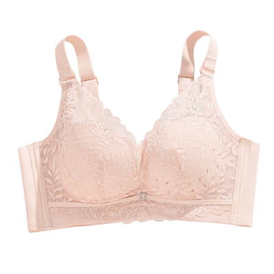 都市聚拢内衣女防下垂薄款透气舒适蕾丝无钢圈文胸女士性感收副乳