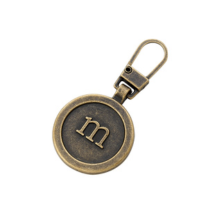 金属拉链头拉片可拆卸替换行李箱衣服包包小孔拉锁头拉头吊坠配件