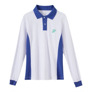 （育达品牌）深圳校服中学生秋季加绒上衣保暖水貂绒蓝色白色